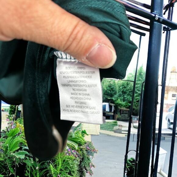 Madden NYC Women extra etra large Green Split Side Cocktail Mini Dress silky - Picture 4 of 7